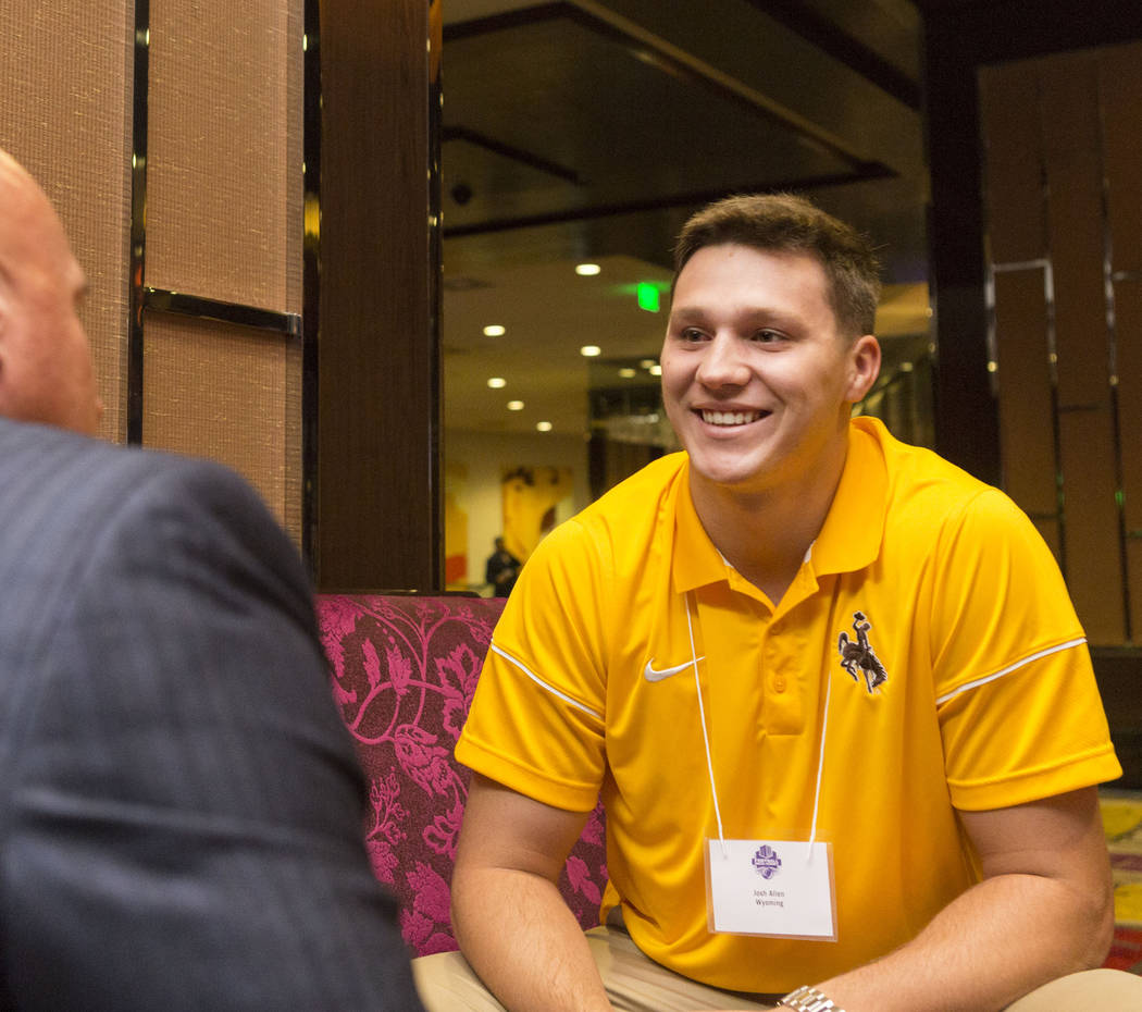 Wyoming QB Josh Allen rises to possible No. 1 NFL draft pick UNLV