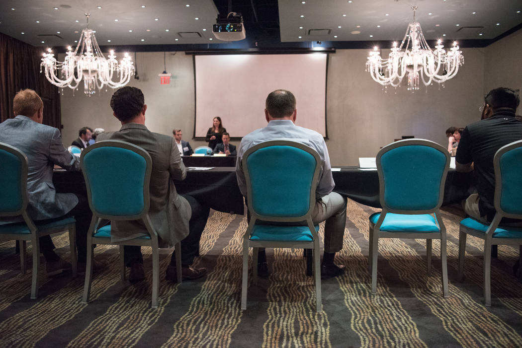 The esports committee meets at Downtown Grand hotel-casino on Tuesday, June 27, 2017, in Las Vegas. (Morgan Lieberman/Las Vegas Review-Journal)