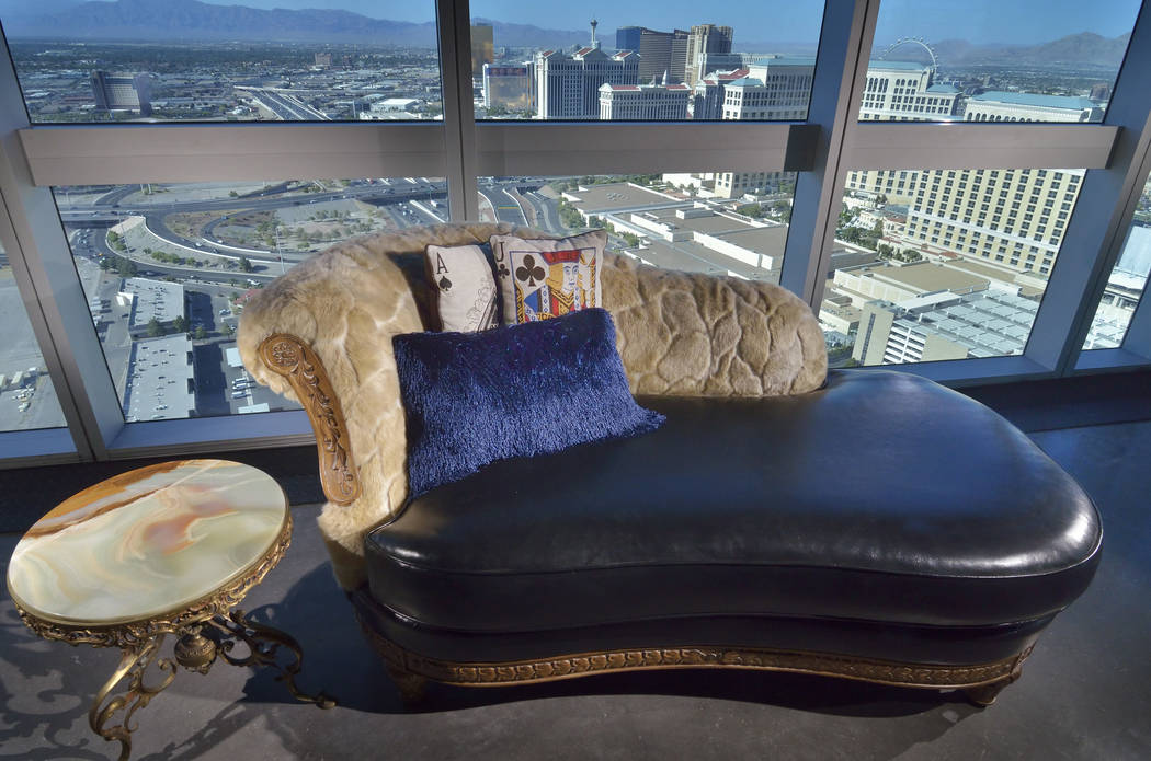 The penthouse has views of the Strip. (Bill Hughes Real Estate Millions)