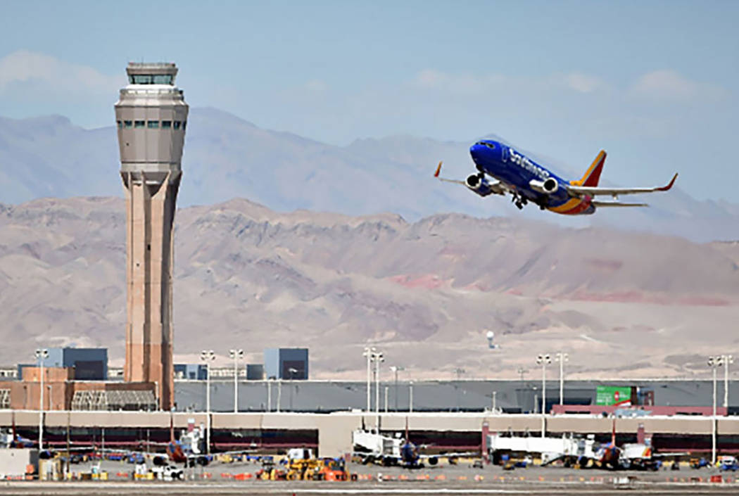 Man crashes stolen car through Las Vegas airport gate | Las Vegas Review-Journal