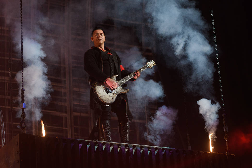 Rammstein performs at T-Mobile Arena. (Al Powers)