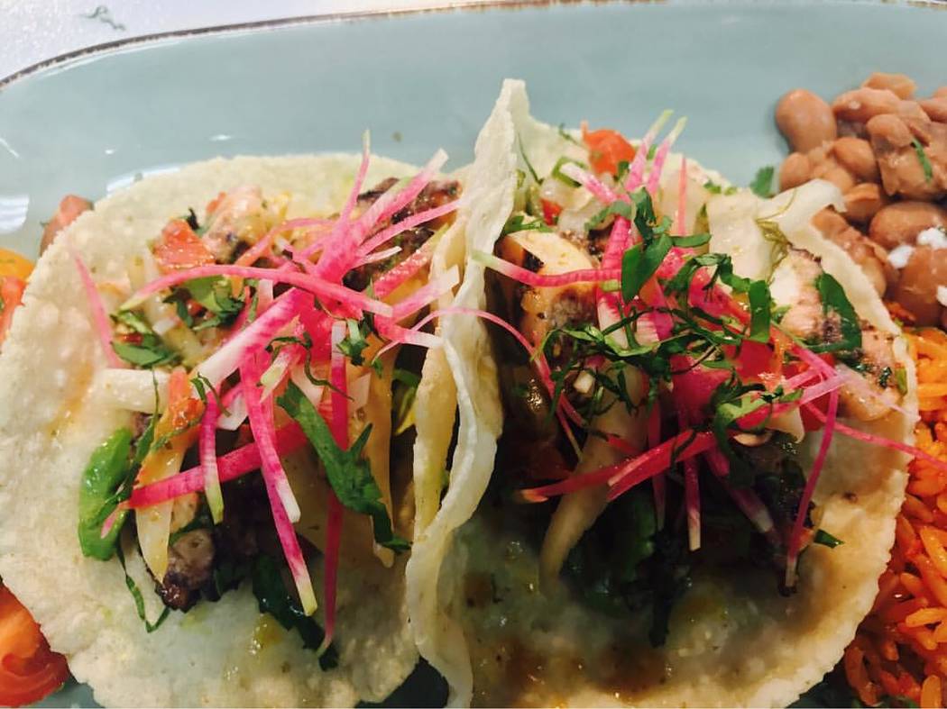 Octopus tacos at Bandito