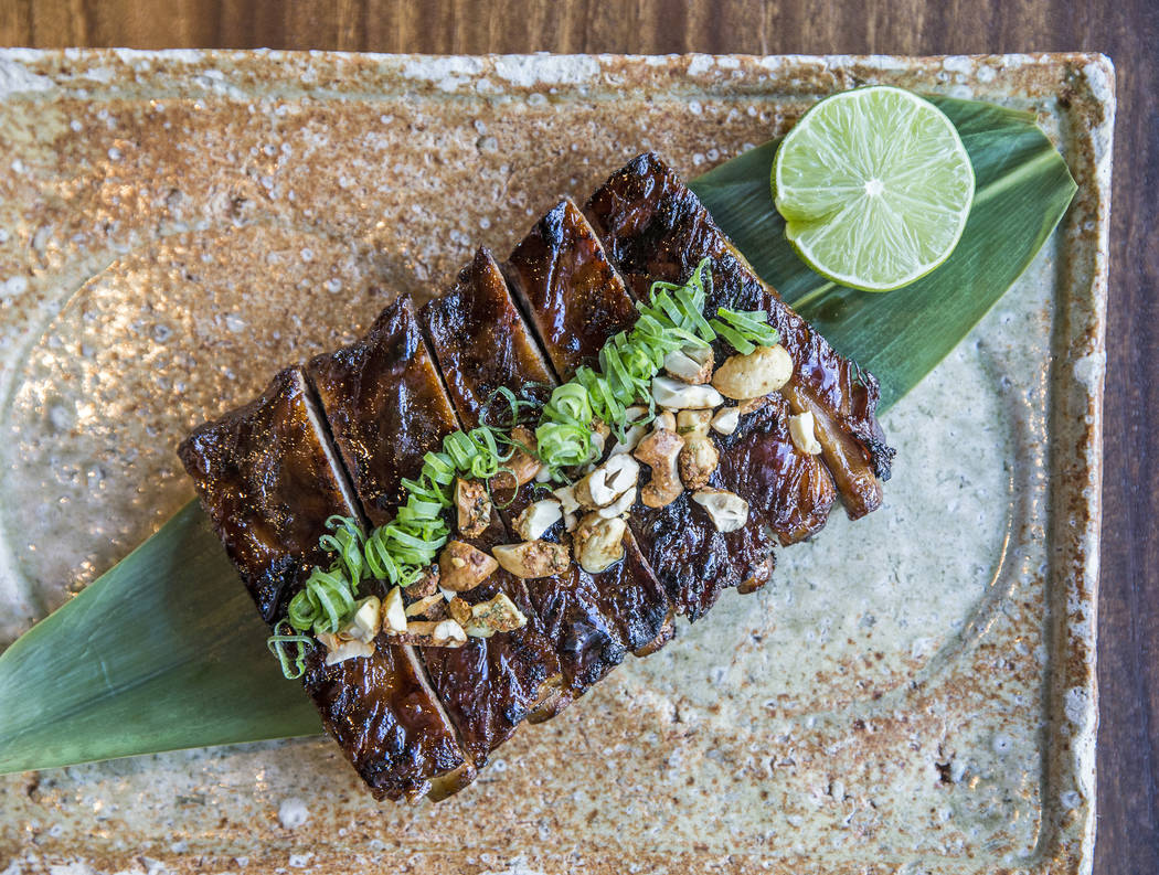 The dining room at Zuma at The Cosmopolitan Las Vegas. (Benjamin Hager/Las  Vegas Review-Journal) @benjaminhphoto