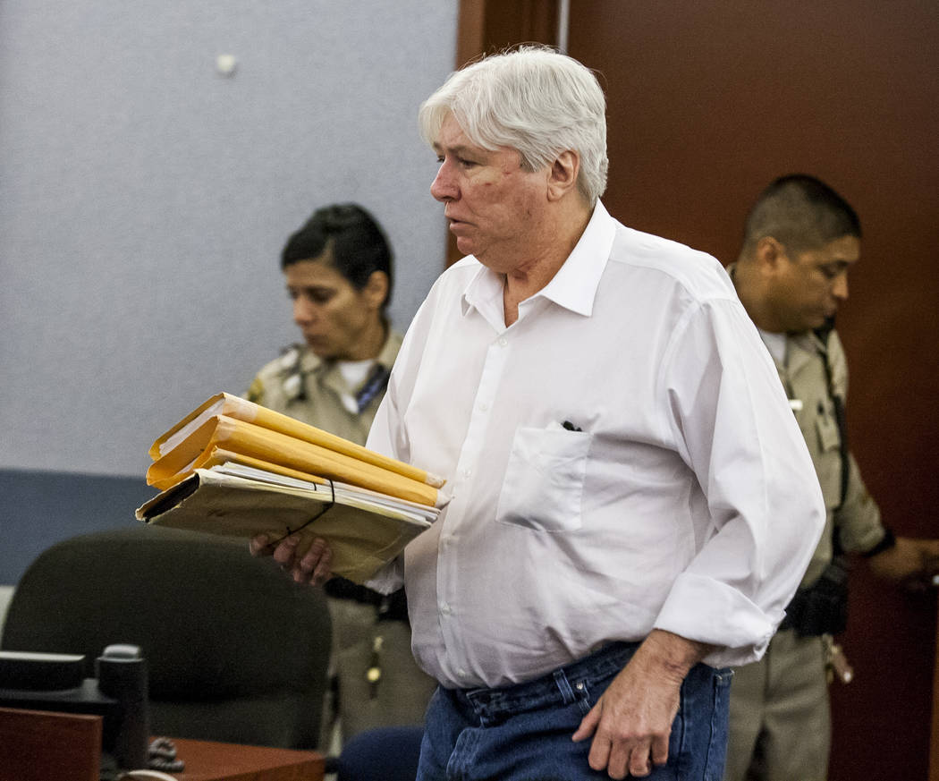 Thomas Randolph walks into the courtroom before being sentenced to death by jurors during penalty phase of his murder trial at the Regional Justice Center in Las Vegas on Wednesday, July 5, 2017.  ...