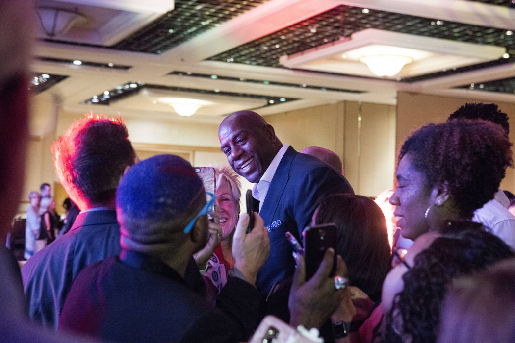 Magic Johnson shares success secrets at Las Vegas beauty expo Local