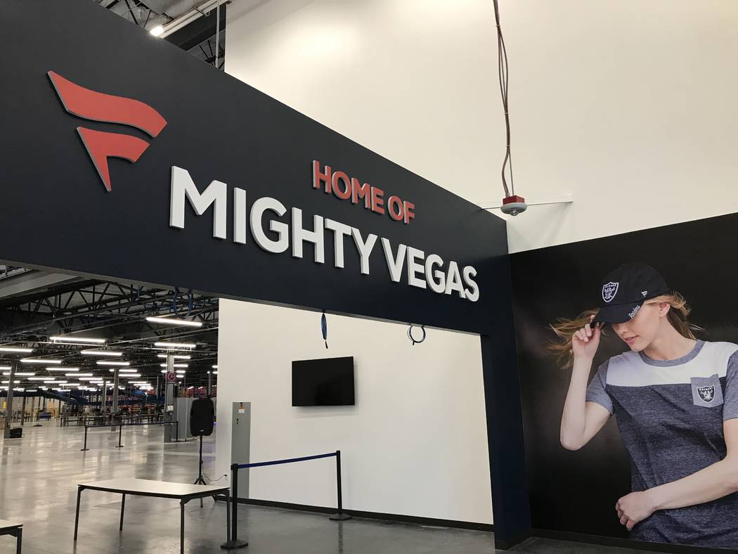 The entrance to Fanatics' new distribution center in North Las Vegas. The state promised Fanatics $813,790 in tax incentives for the move. Fanatics