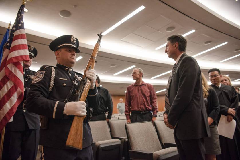 North Las Vegas Mayor John Lee sworn in for 2nd term — PHOTOS Las