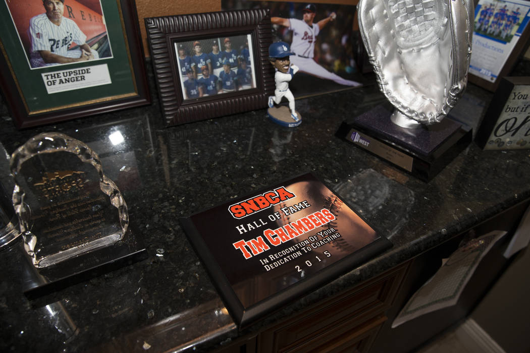 Inside the home of Tim Chambers, former head coach for the UNLV's baseball team, on Friday, June 16, 2017. Erik Verduzco/Las Vegas Review-Journal