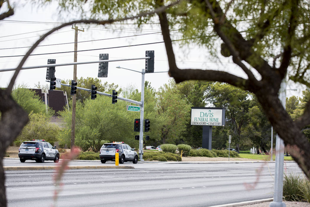 Man shoots self in shoulder, ending Las Vegas funeral home lockdown