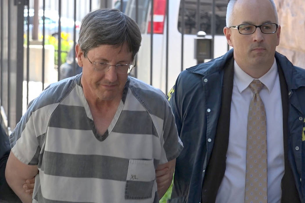 This frame grab from KSFY Television video shows polygamous sect leader Lyle Jeffs arriving at the Federal Courthouse Thursday, June 15, 2017, in Sioux Falls, S.D. Jeffs has been captured in South ...