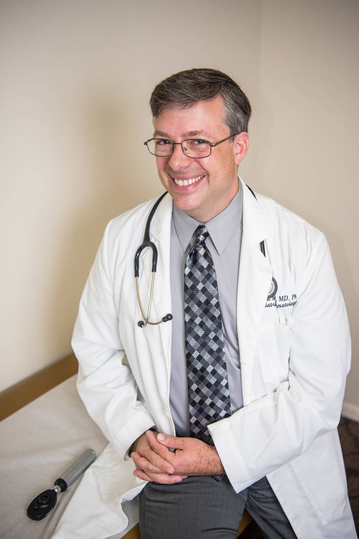 Dr. Robert Lowe, MD, Phd in his new clinic, "Kids Arthritis Care-Juvenile Arthritis and Rheumatology Care and Research Center" on Wednesday, July 12, 2017, in Las Vegas. Morgan Lieberman Las Vegas ...