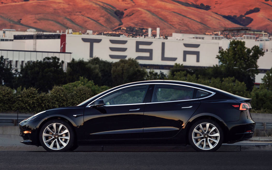 Serial Number: 1. This Tesla Model 3 goes to CEO Elon Musk. (MUST CREDIT: Tesla)