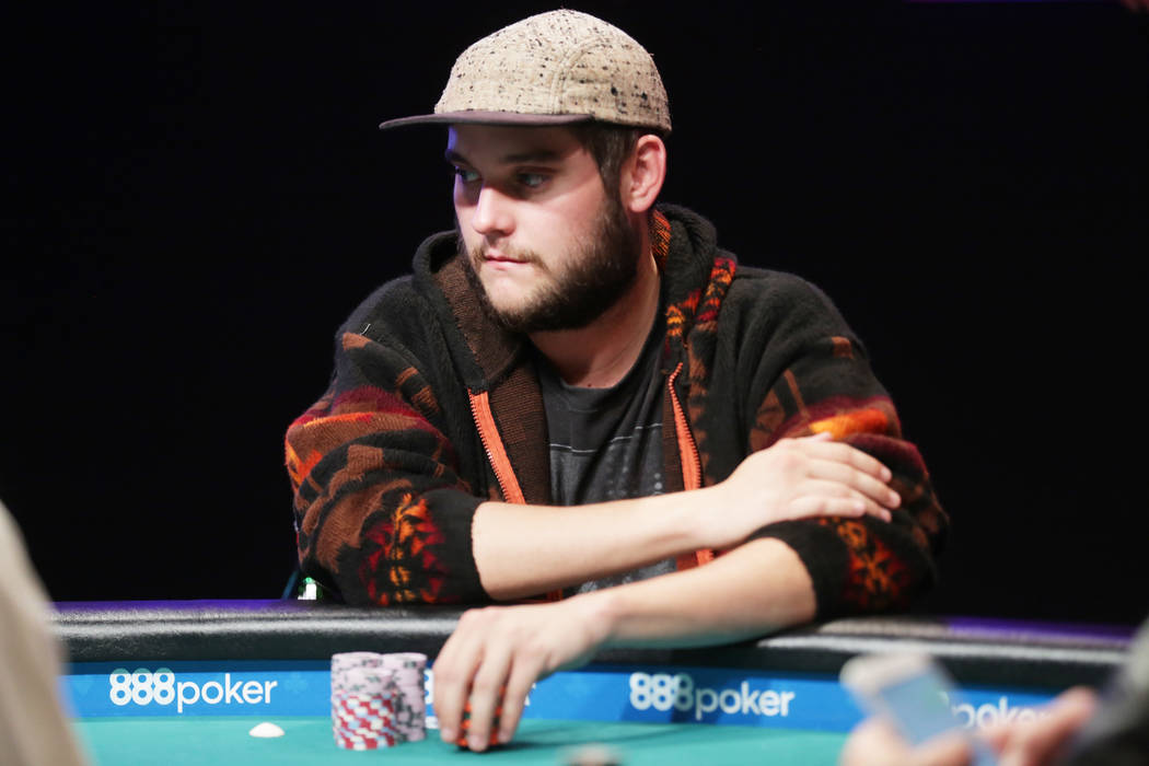 Bryan Piccioli plays poker during day six of the World Series of Poker on Sunday, July 16, 2017, at the Rio hotel-casino in Las Vegas. Rachel Aston Las Vegas Review-Journal @rookie__rae