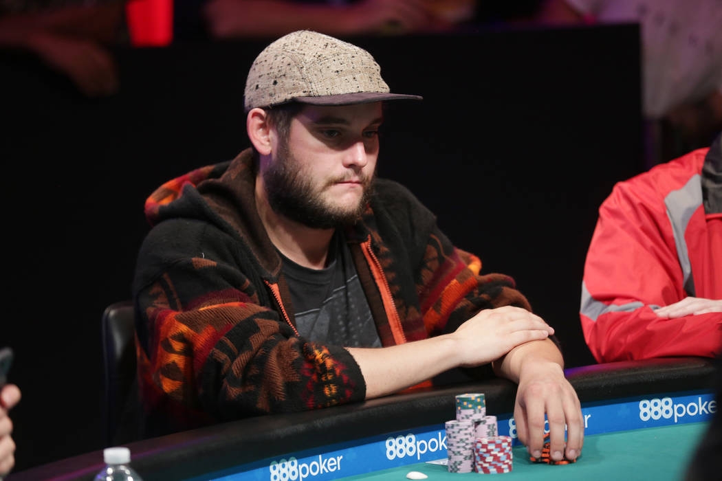 Bryan Piccioli plays poker during day six of the World Series of Poker on Sunday, July 16, 2017, at the Rio hotel-casino in Las Vegas. Rachel Aston Las Vegas Review-Journal @rookie__rae