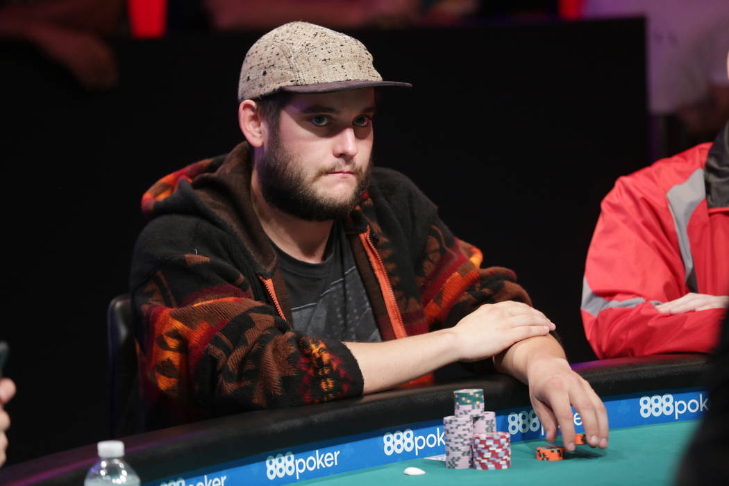 Bryan Piccioli plays poker during day six of the World Series of Poker on Sunday, July 16, 2017, at the Rio hotel-casino in Las Vegas. Rachel Aston Las Vegas Review-Journal @rookie__rae