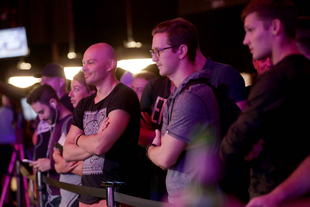 A crowd watches contestants play poker during day six of the World Series of Poker on Sunday, July 16, 2017, at the Rio hotel-casino in Las Vegas. Rachel Aston Las Vegas Review-Journal @rookie__rae