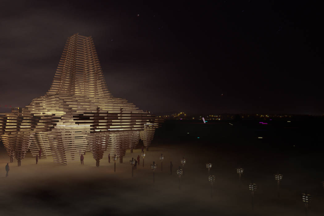 Next Burning Man temple may send environmental message Las Vegas
