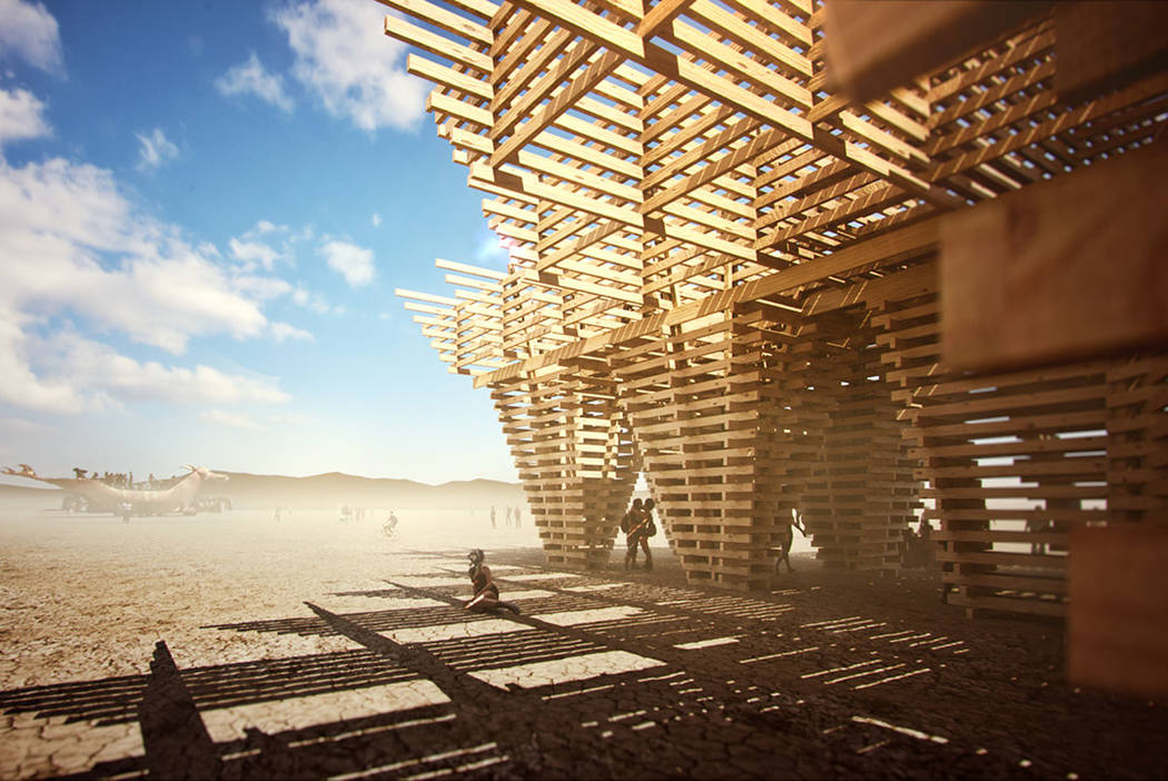 Next Burning Man temple may send environmental message Las Vegas