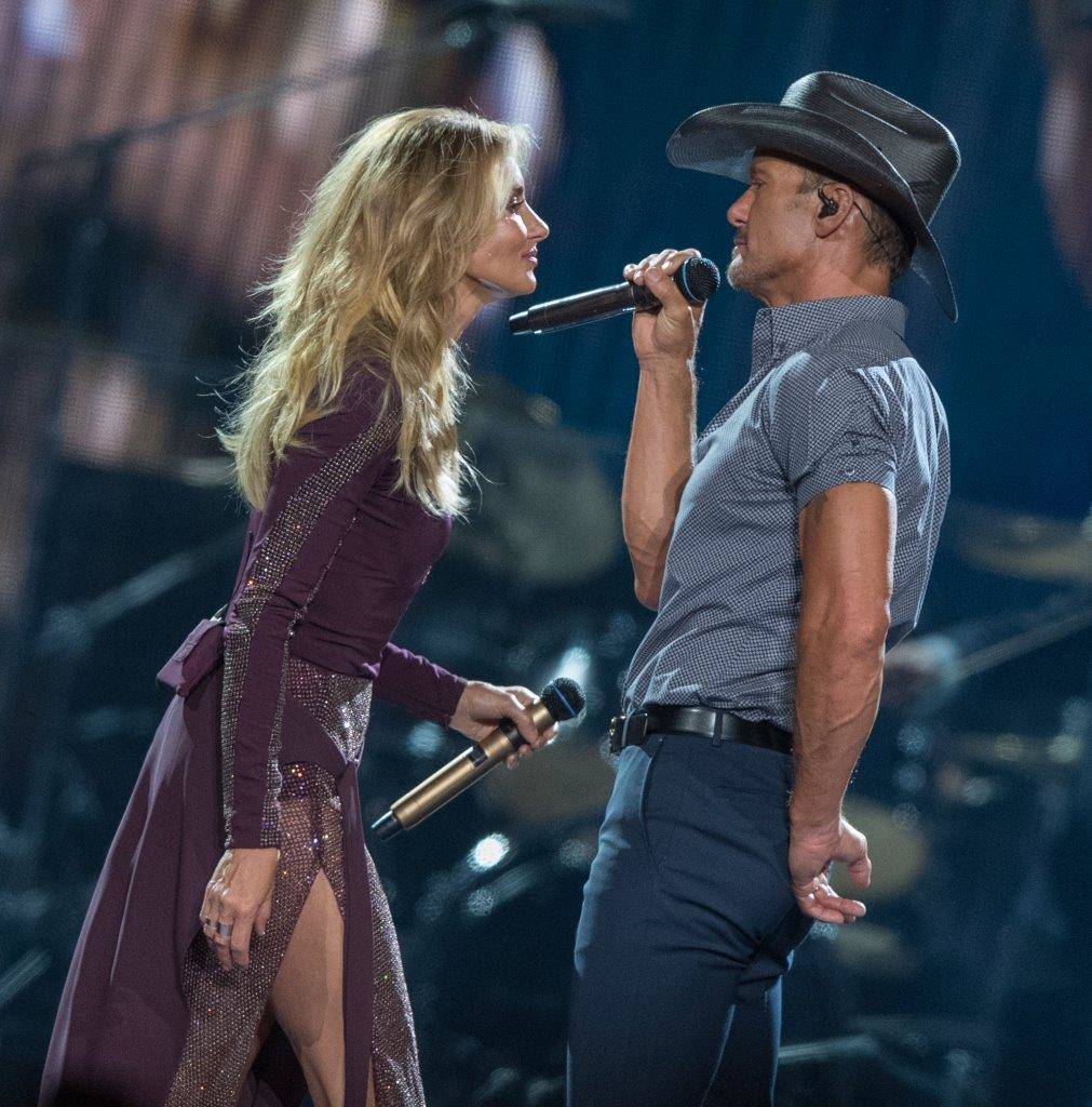 Faith Hill and Tim McGraw performed at the T-Mobile Arena last night (July 13). (Tom Donoghue)