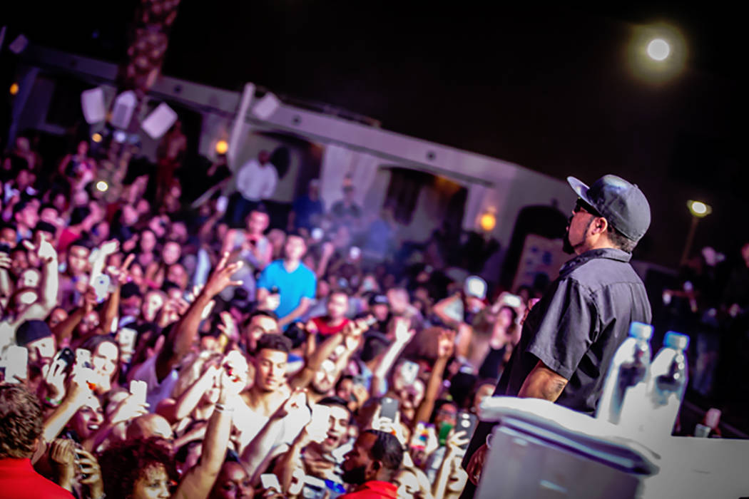 Ice Cube performs last week at Eclipse at Mandalay Bay’s Daylight beach club. (Daylight)