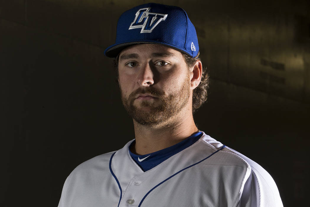 Las Vegas 51s Logan Taylor during media day at Cashman Field on Tuesday, April 4, 2017, in Las Vegas. (Erik Verduzco/Las Vegas Review-Journal)