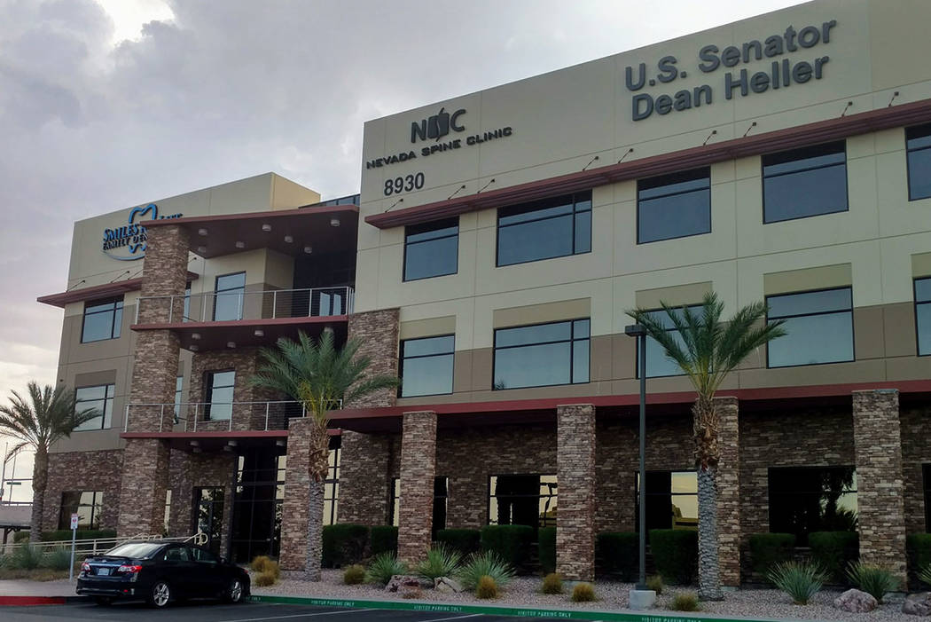 The building that contains Sen. Heller's office on Sunday, July 16, 2017, in Las Vegas. Max Michor Las Vegas Review-Journal
