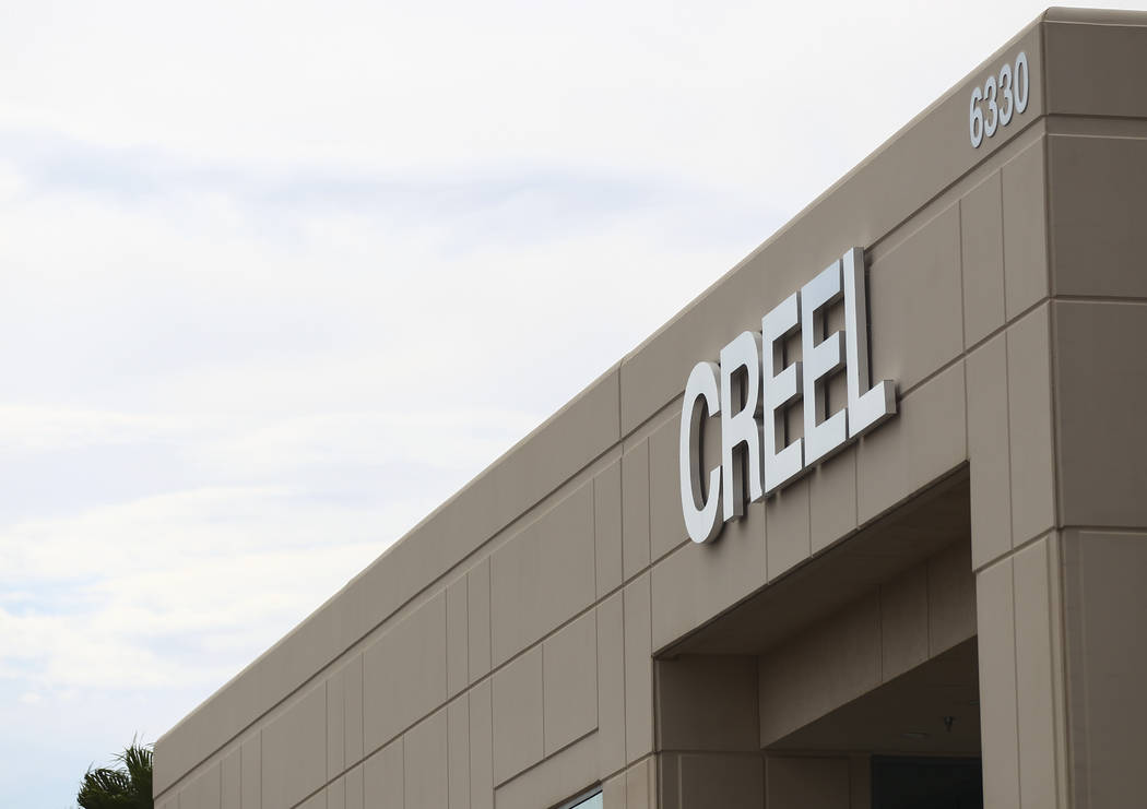 The exterior of CREEL Printing in Las Vegas on Tuesday, July 18, 2017. The family-owned business was sold to Chicago-based LSC Communications. Chase Stevens Las Vegas Review-Journal @csstevensphoto