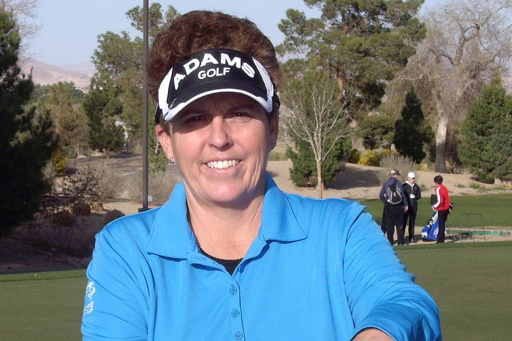 Wildhorse teaching professional Kerri Clark was emotional as she talked about her induction into the Las Vegas Golf Hall of Fame in October. Courtesy Kerri Clark.