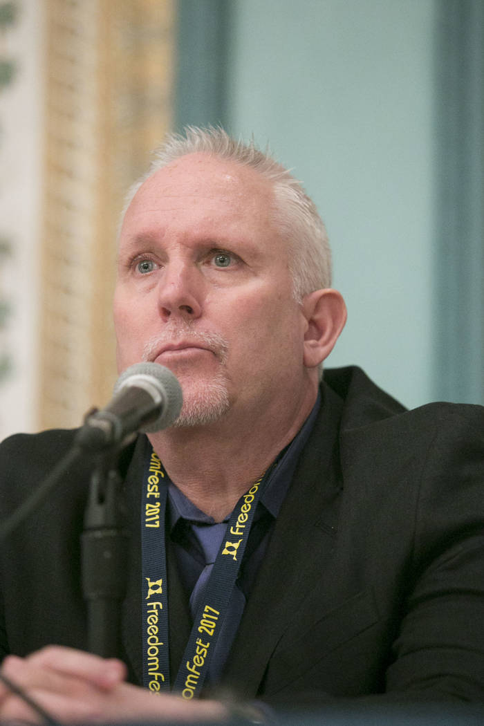 Randy Wiles, executive producer of "What Happened in Vegas," listens to a question during a panel at the Paris Las Vegas, Thursday, July 20, 2017. Gabriella Angotti-Jones Las Veg ...