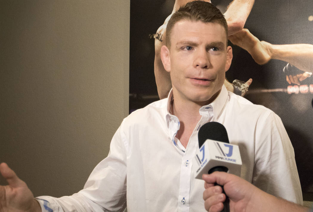 UFC lightweight Paul Felder discusses what it's like to be a commentator for Dana White's Contender Series at The Ultimate Fighter gym in Las Vegas on Tuesday, July 18, 2017. Heidi Fang/Las Vegas  ...