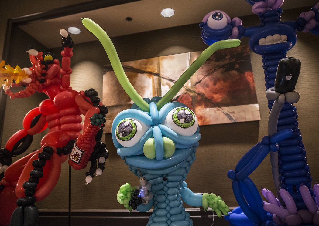 Alien balloon art at the Bling Bling Jam Balloon Convention on Wednesday, July 26, 2017, at the Golden Nugget hotel-casino, in Las Vegas. Benjamin Hager Las Vegas Review-Journal @benjaminhphoto