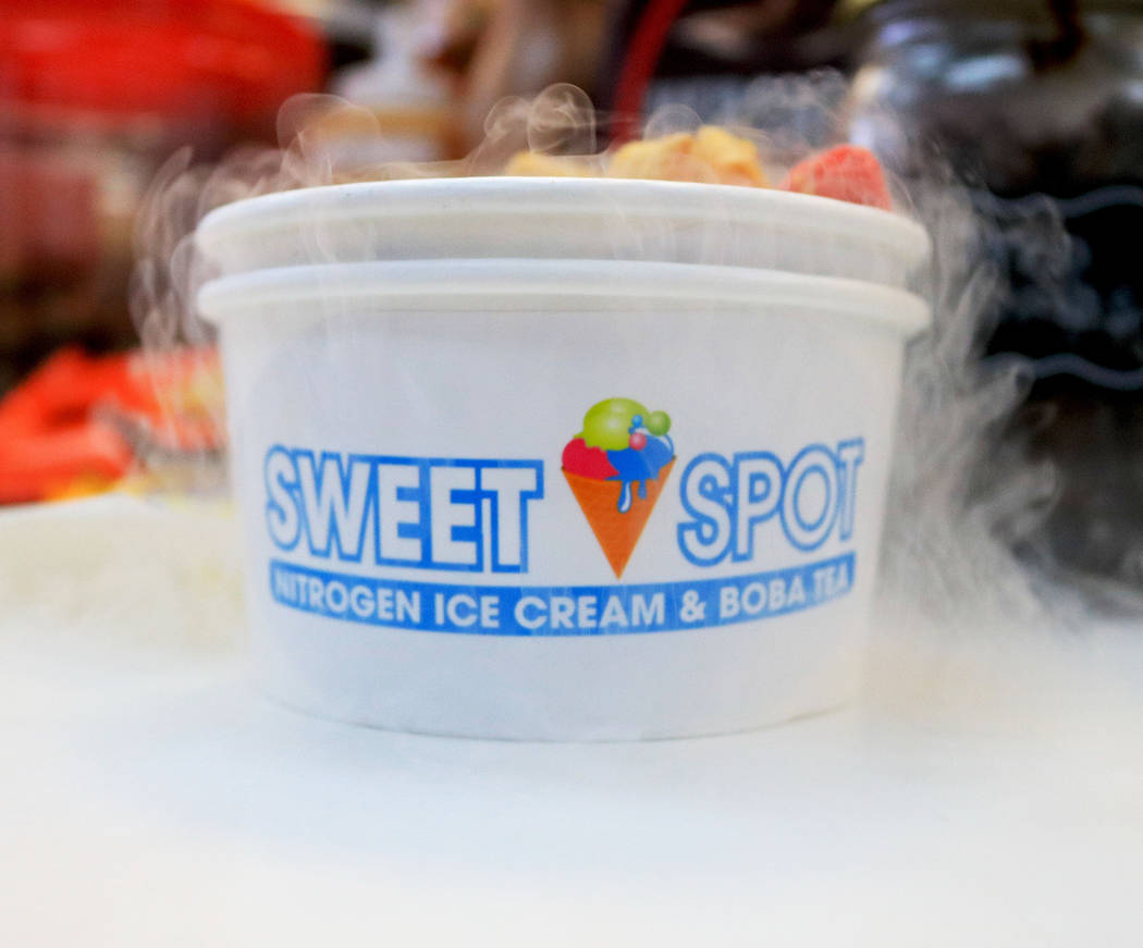 Sweetspot Serves Nitrogen Infused Ice Cream In Las Vegas Video Las Vegas Review Journal