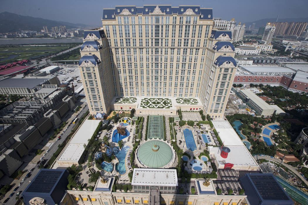 The Parisian Macao hotel-casino is photographed during a tou