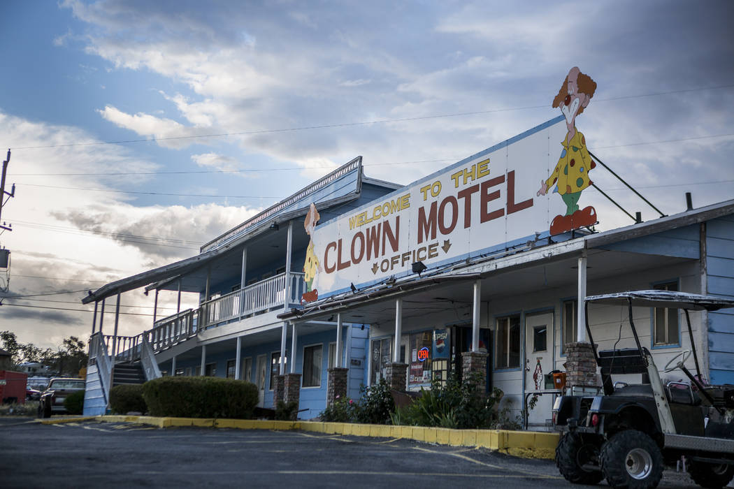 The office of the Clown Motel in Tonopah on Tuesday, July 25, 2017. The Clown is currently for sale with the condition that the new owner must keep the clown theme.  Patrick Connolly Las Vegas Rev ...