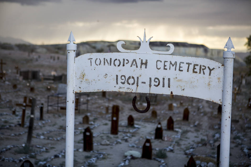 The Tonopah Cemetery, known for paranormal activity, next to the Clown Motel in Tonopah on Tuesday, July 25, 2017.  Patrick Connolly Las Vegas Review-Journal @PConnPie