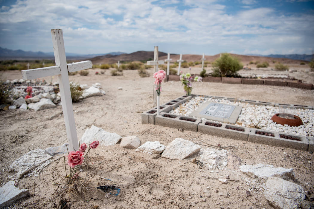 Tecopa Cemetery on Tuesday, July 25, 2017, in Tecopa, California. Morgan Lieberman Las Vegas Review-Journal