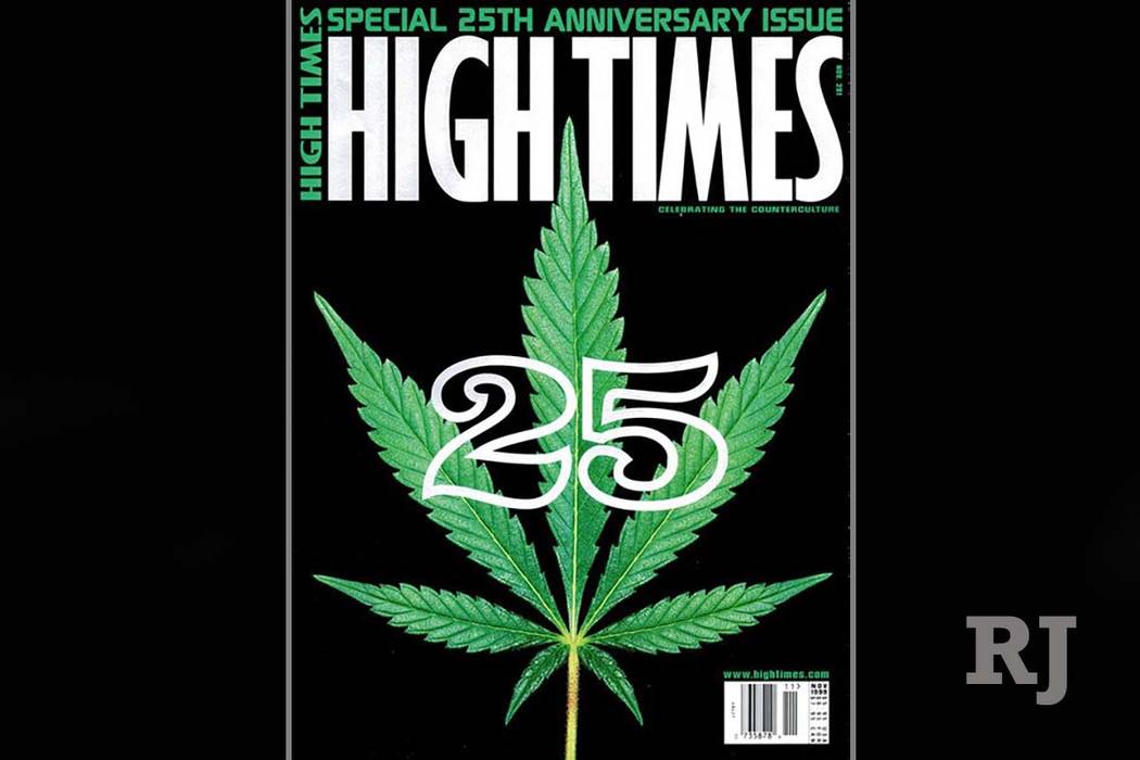 The 25th Anniversary July 1999 edition cover of High Times is shown in this handout photo provided July 26, 2017.  High Times/Handout via Reuters