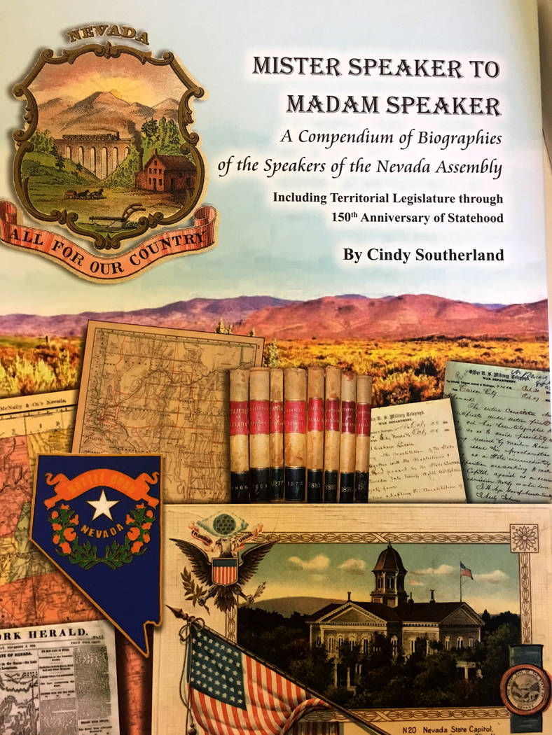 "Mister Speaker to Madam Speaker" by Carson City author Cindy Southerland. Sean Whaley Las Vegas Review-Journal