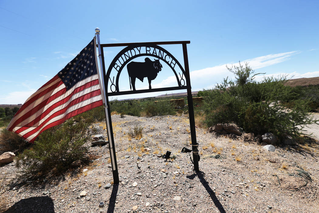The Bundy Ranch on Sunday, July 30, 2017, near Bunkerville. Interior Secretary Ryan Zinke is in the area to discuss the review of Nevada's Gold Butte and the Basin and Range national monuments.  R ...