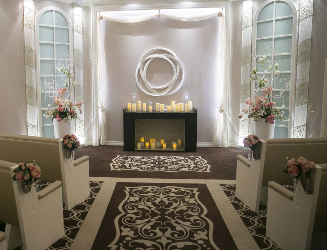 The Garden Wedding Chapel at The Flamingo Hotel & Casino in Las Vegas, Thursday, Aug. 3, 2017.  Gabriella Angotti-Jones Las Vegas Review-Journal @gabriellaangojo