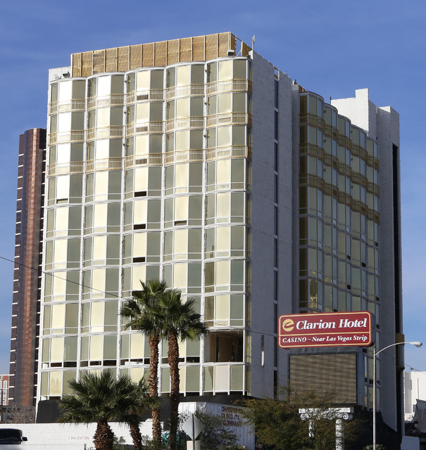 The Clarion Hotel at 305 Convention Center Drive is seen Thursday, Feb. 5, 2015. (Bizuayehu Tesfaye/Las Vegas Review-Journal)