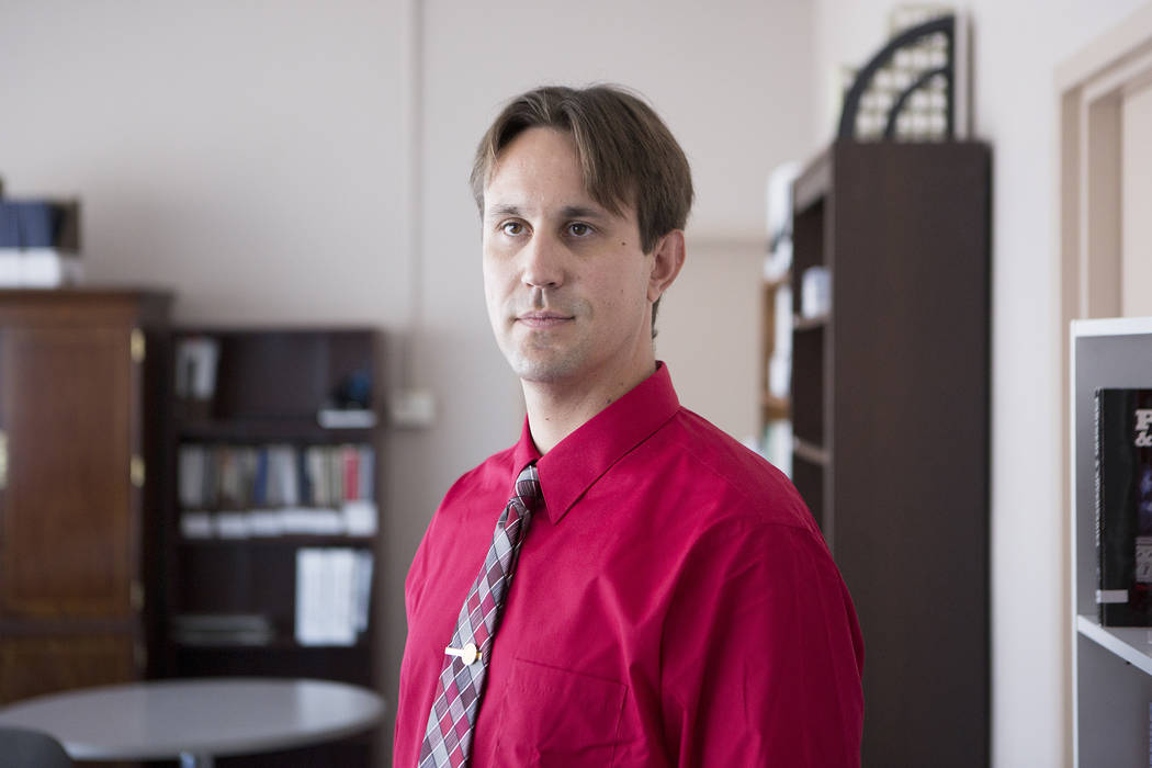 Daniel Honchariw at Nevada Policy Research Institute on Tuesday, Aug. 1, 2017 in Las Vegas. Bridget Bennett Las Vegas Review-Journal @bridgetkbennett