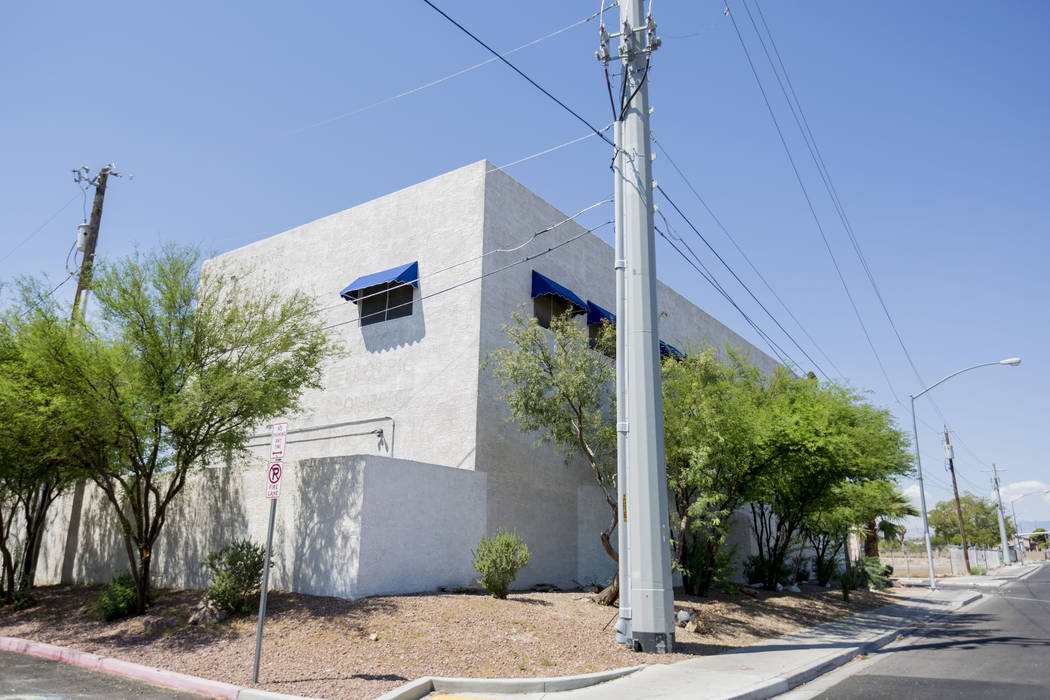 The shuttered Canyon Electric Building in North Las Vegas, Wednesday, Aug. 2, 2017. North Las Vegas city officials are expected to remodel the the building into a new library branch for the downto ...