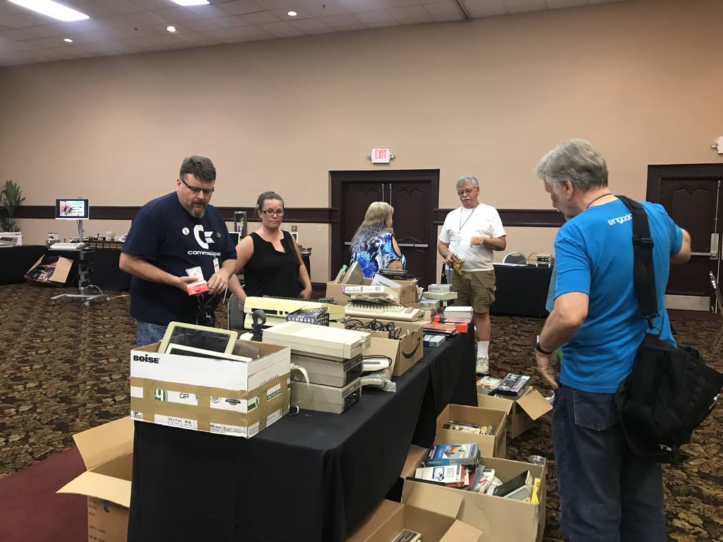 Visitors attend the Commodore Retro Expo on July 29, 2017 at the Commodore Retro Expo at Alexis Park Resort, 375 E. Harmon Ave. (Kailyn Brown/ View) @KailynHype