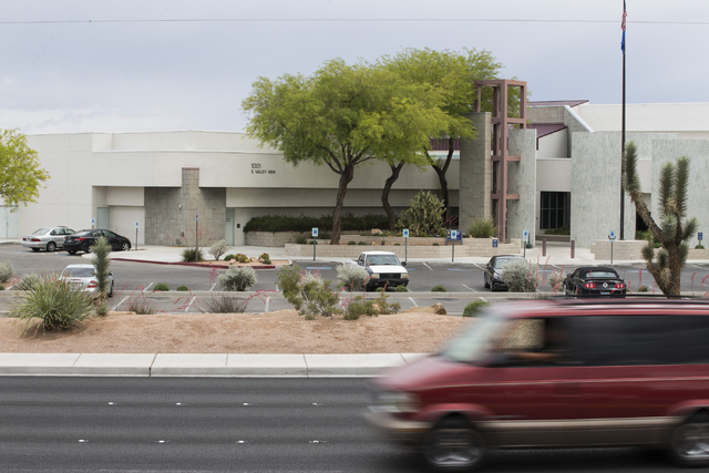 The Las Vegas Valley Water District headquarters at the intersection of South Valley View and West Charleston boulevards is seen on Thursday, April 28, 2016. (Erik Verduzco/Las Vegas Review-Journa ...