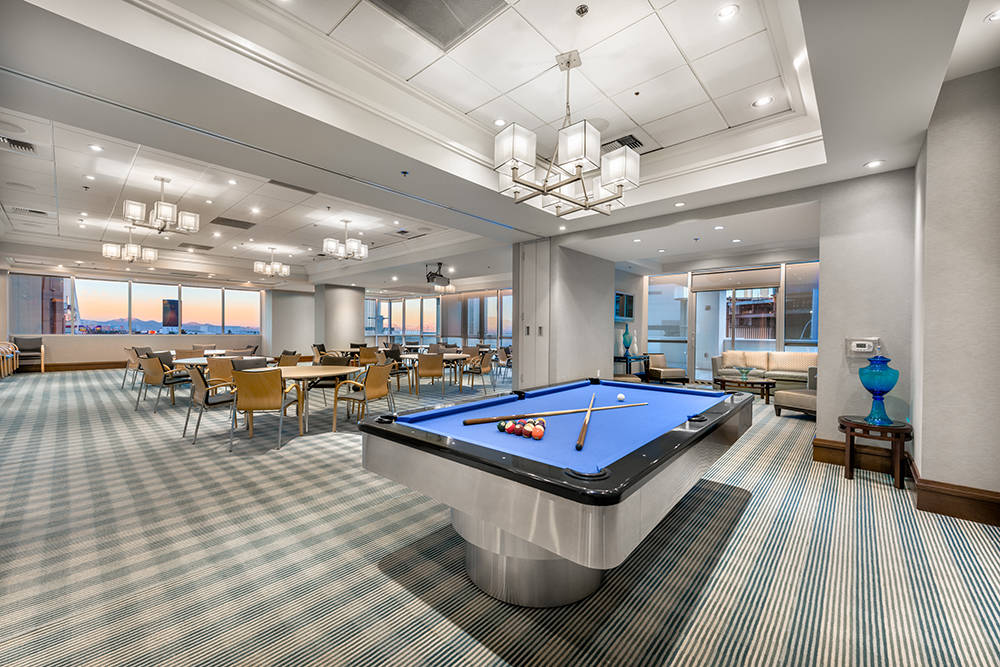 Sky Las Vegas offers a game as one of its amenities. (Char Luxury Real Estate)