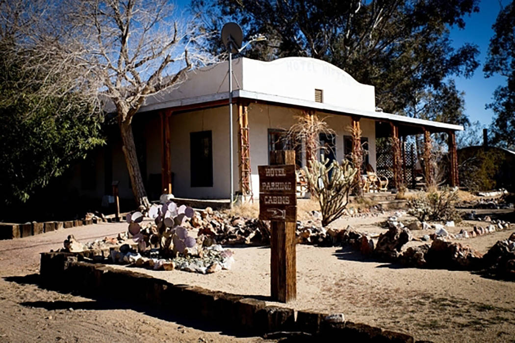 The Hotel Nipton, which is really more of a bed and breakfast, is an adobe structure that was built around 1910 and was restored in 1984. It has walls that are a foot thick, helping keep the place ...