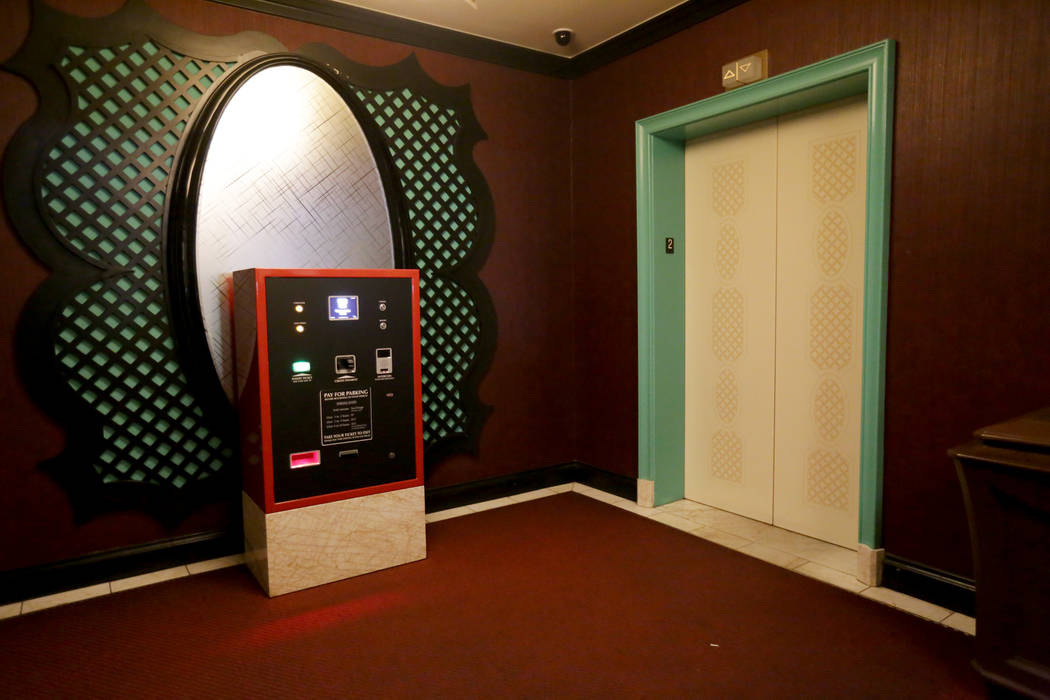 A kiosk for guests to pay for their parking on Monday, August 7, 2017, at the Encore. Kiosks are on every level of the parking garages near the entrances at both Wynn and Encore. Rachel Aston Las  ...