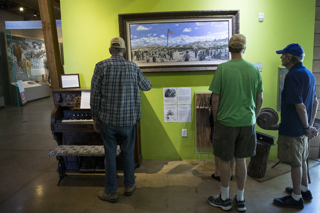 Visitors tour the Old Las Vegas Mormon Fort in Las Vegas, on Saturday, Aug. 26, 2017. Erik Verduzco Las Vegas Review-Journal @Erik_Verduzco