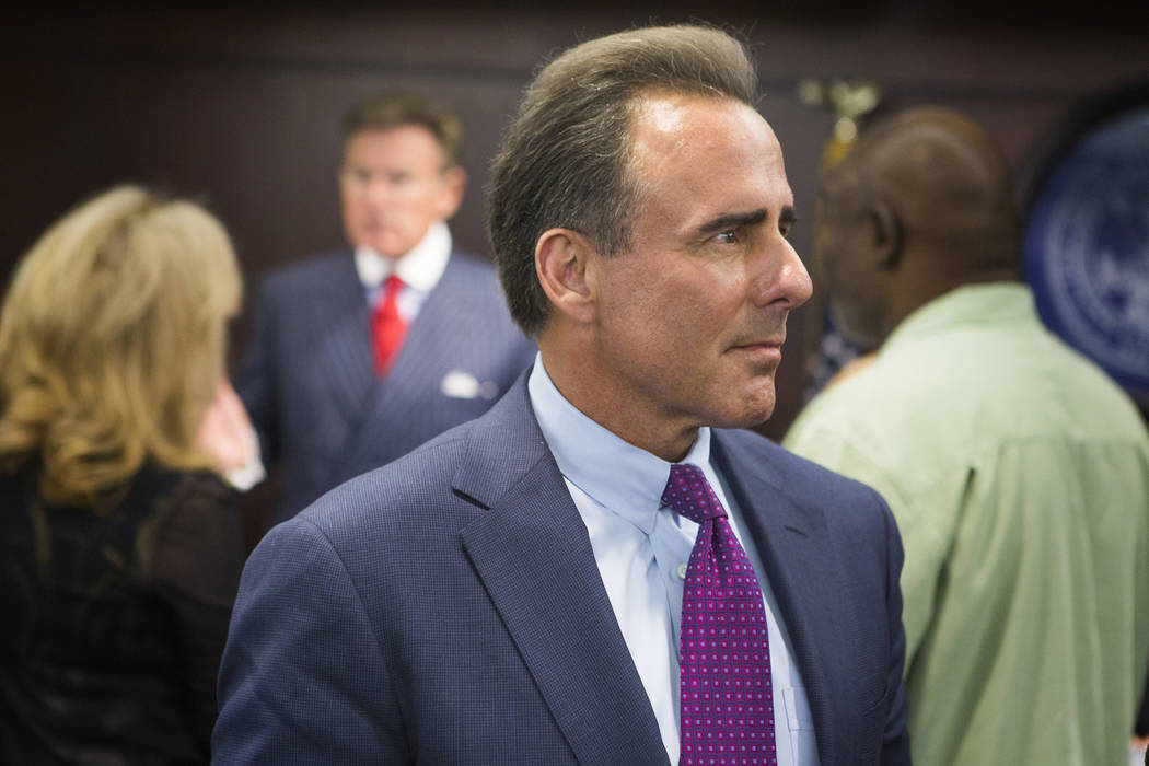 Caesars Entertainment President and CEO Mark Frissora appears for gaming license at the Nevada Gaming Commission on Thursday, March 17, 2016. Jeff Scheid/Las Vegas Review-Journal Follow @jlscheid